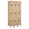 Salsbury Industries Wardrobe Locker, 36" W, 15" D, 78" H, (3) Wide, (9) Openings, Tan 63365TN-U - alternate 1